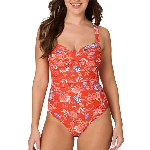 Women’s NIPTUCK Floral One-Piece Swimsuit Size 4 - Picture 1 of 9